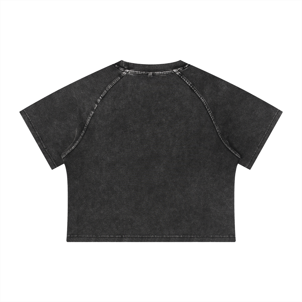 Atlas Fitness Co. Women's Cotton-Spandex Raglan Crop Tee (S–XL)