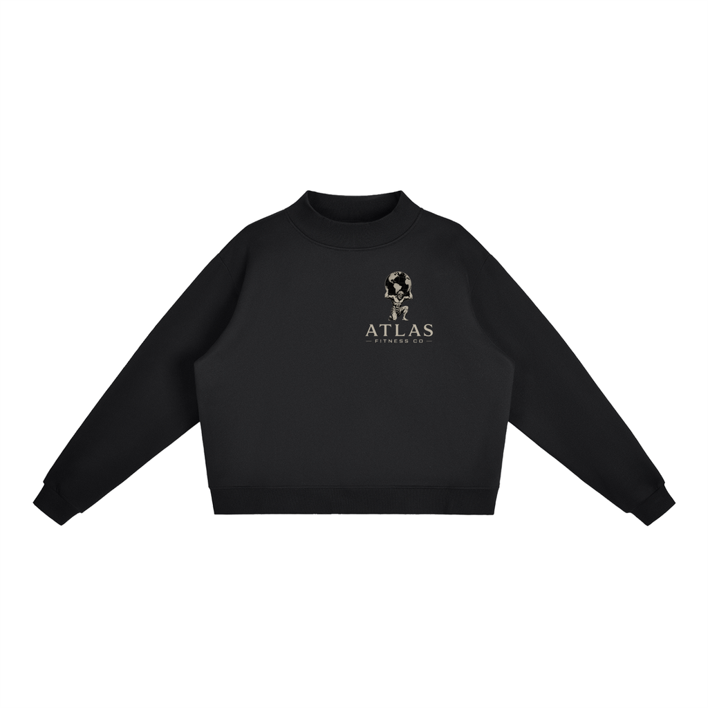 Atlas Fitness Co. Women's Drop-Shoulder Poly-Cotton Crewneck Sweatshirt (S–XL)