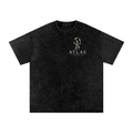 Camiseta Atlas Fitness Co. Unissex de Algodão Encorpado com Ombro Caído (P–3G)