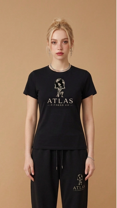 Atlas Fitness Co. Women's Slim Fit Cotton T-Shirt (S–2XL)